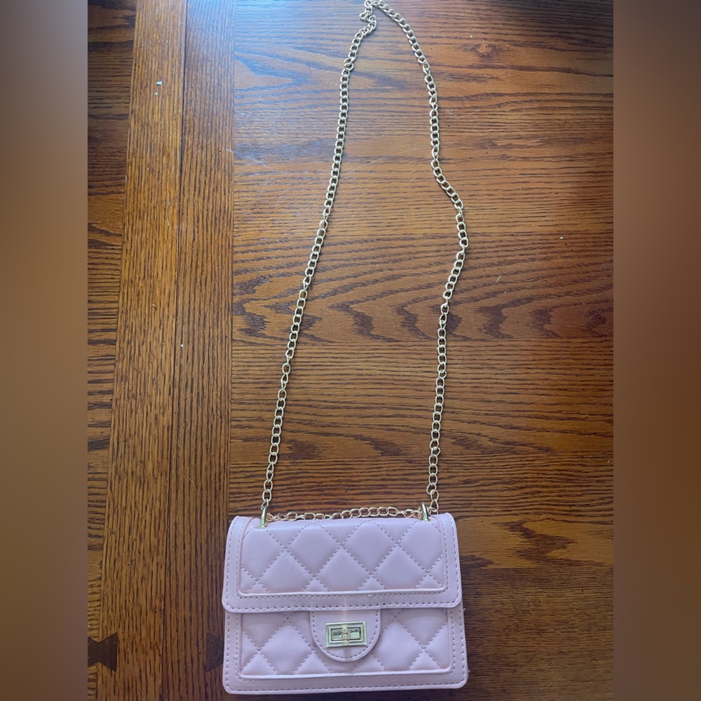 Pink crossbody bag